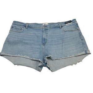 Abercrombie & Fitch Jean Short Womens‎ Plus 37/24 Mom Short High Rise Curve Love